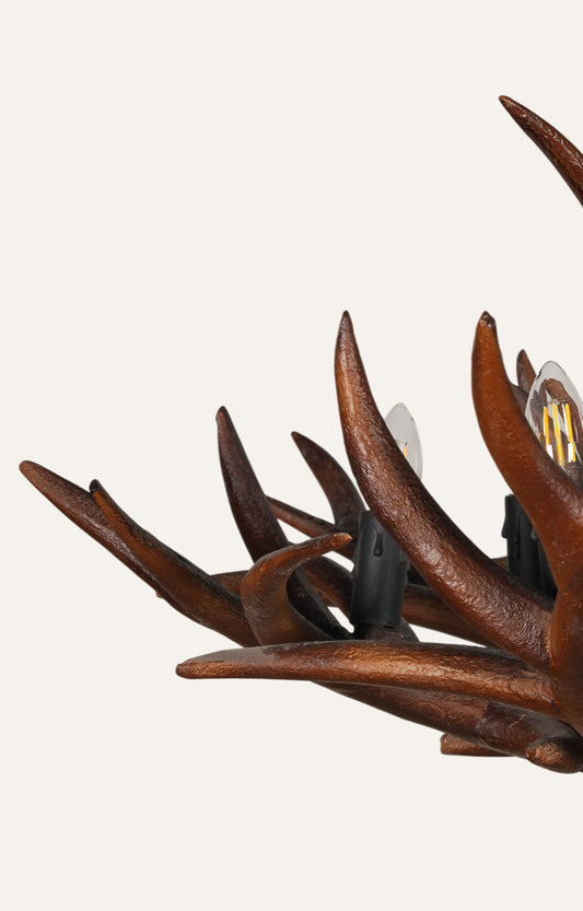 Rustic Farmhouse Antler Chandelier