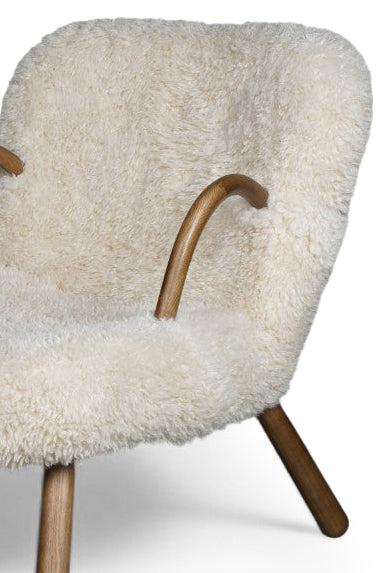 Scandi-Inspired Nordic Minimalist Bouclé Armchair