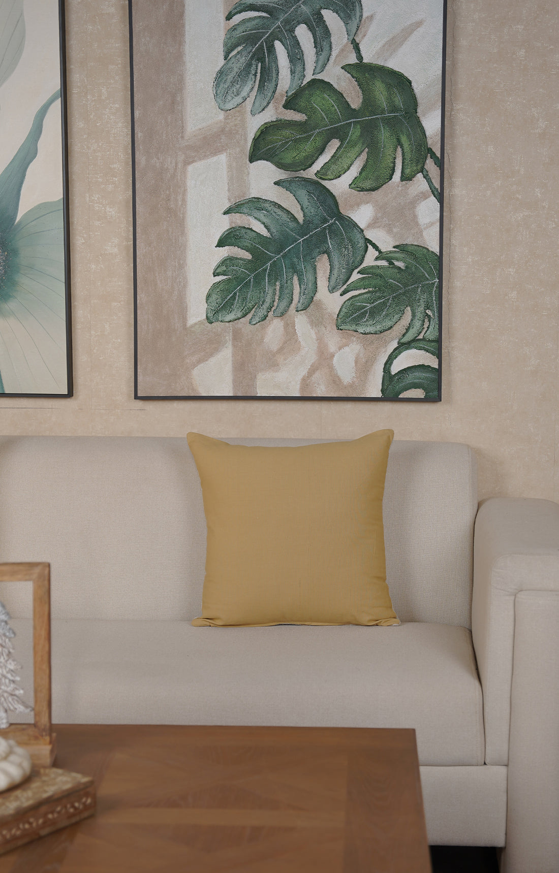 Sand Stripe Linen Cushion Cover
