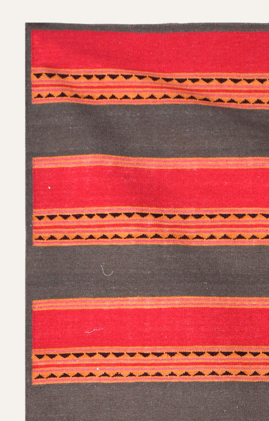 Vibrant Stripes Woolen Rug