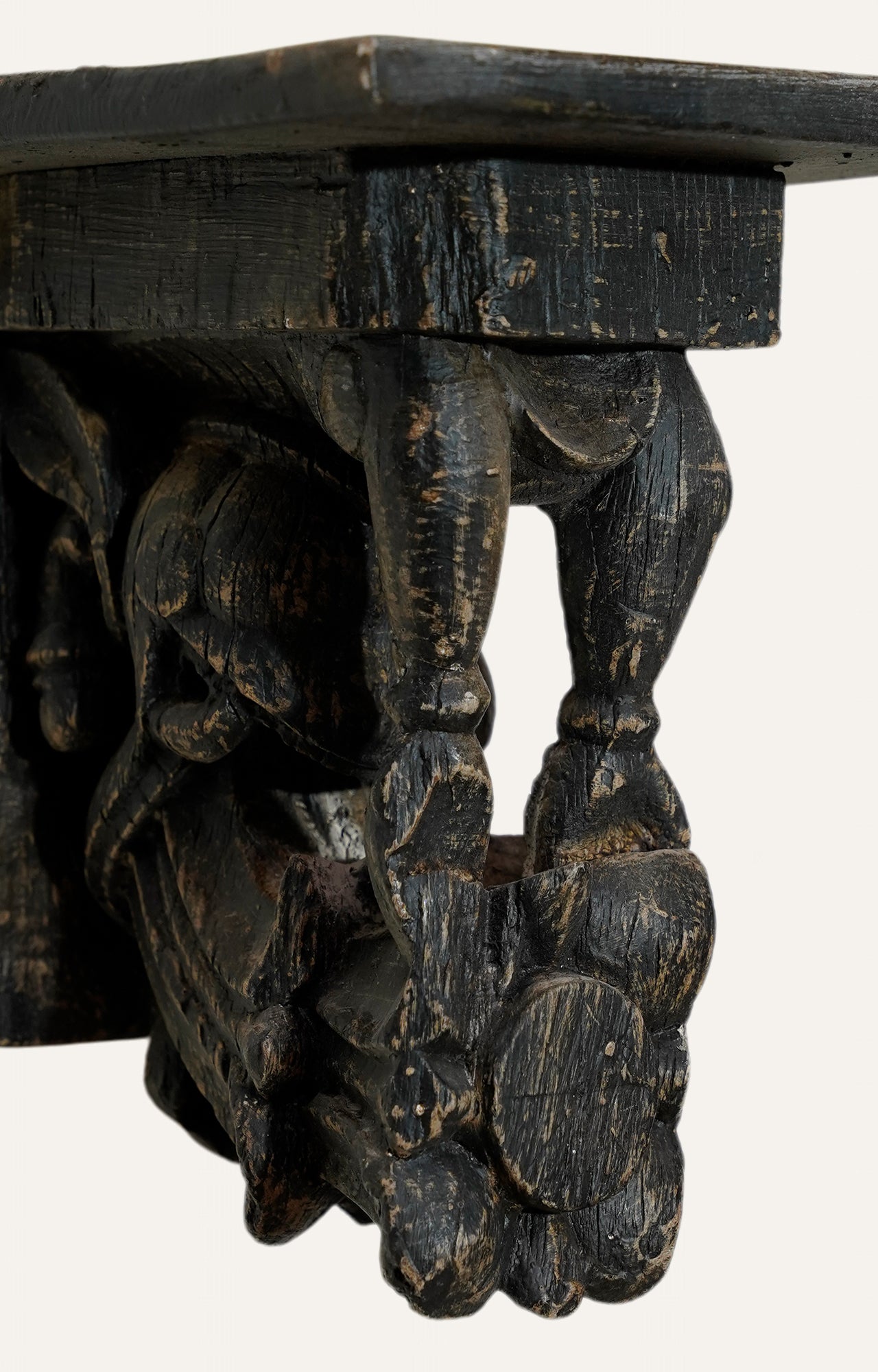 Modern Hand-Carved Wooden Bracket
