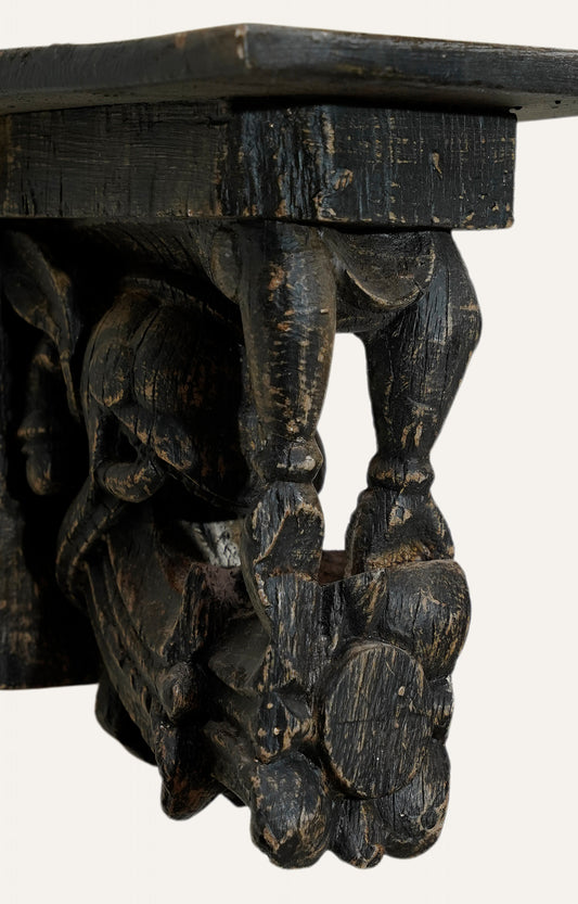 Modern Hand-Carved Wooden Bracket