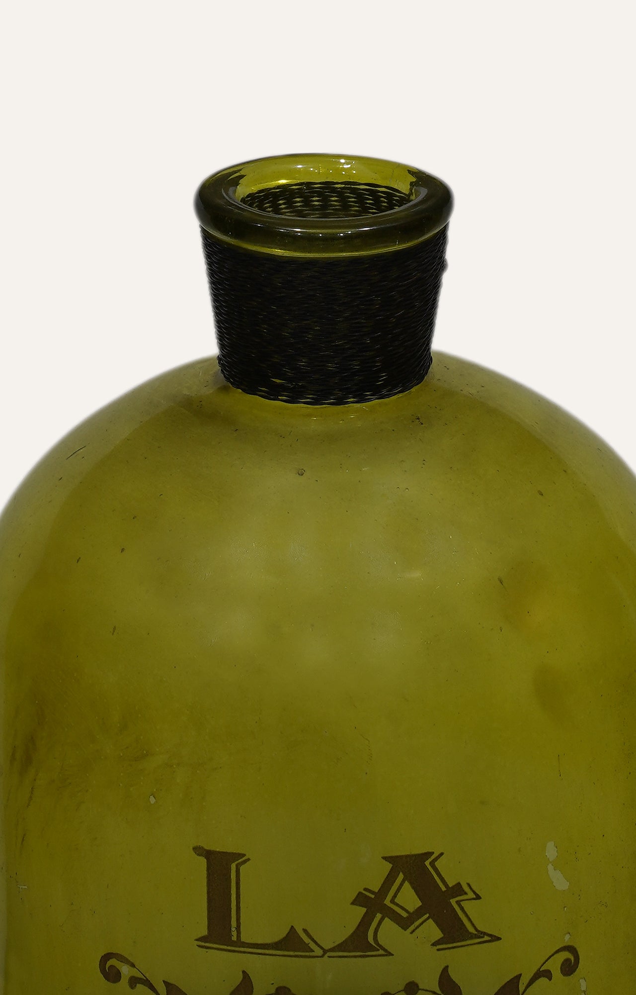 Maison des Fleurs Olive Glass Vase