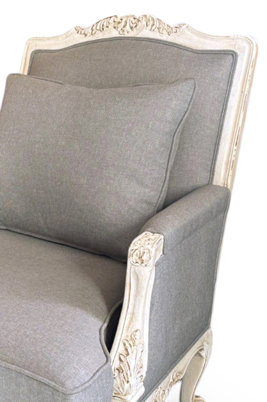 Hand Carved French Arm Chair