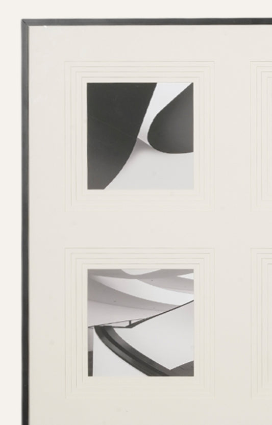 Retro Grid Stencil Art (Framed)