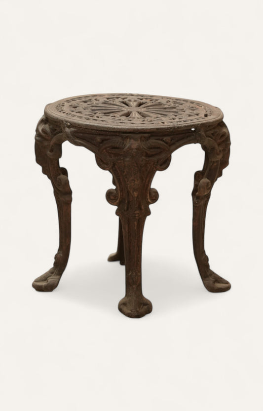 Wrought Iron Outdoor Side Table