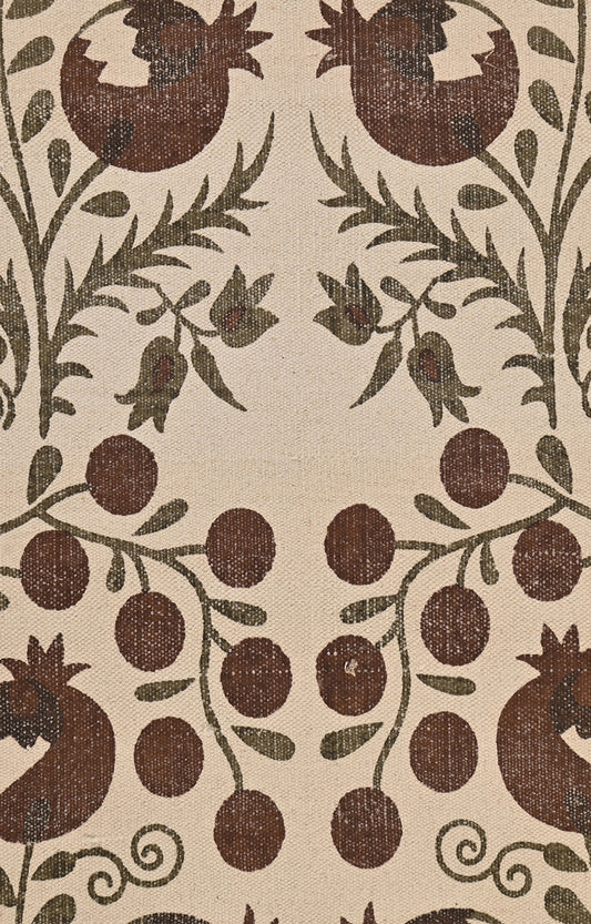 Pomegranate Garden Cotton Rug