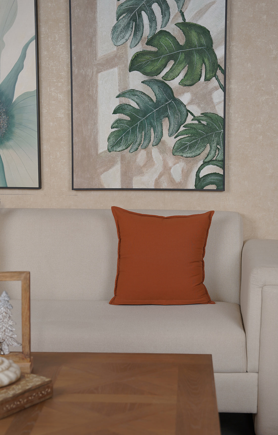 Tangerine Velvet Cushion Cover