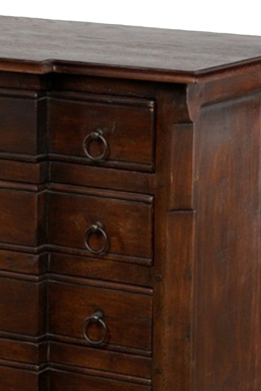 English 4-Drawer Wooden Chest