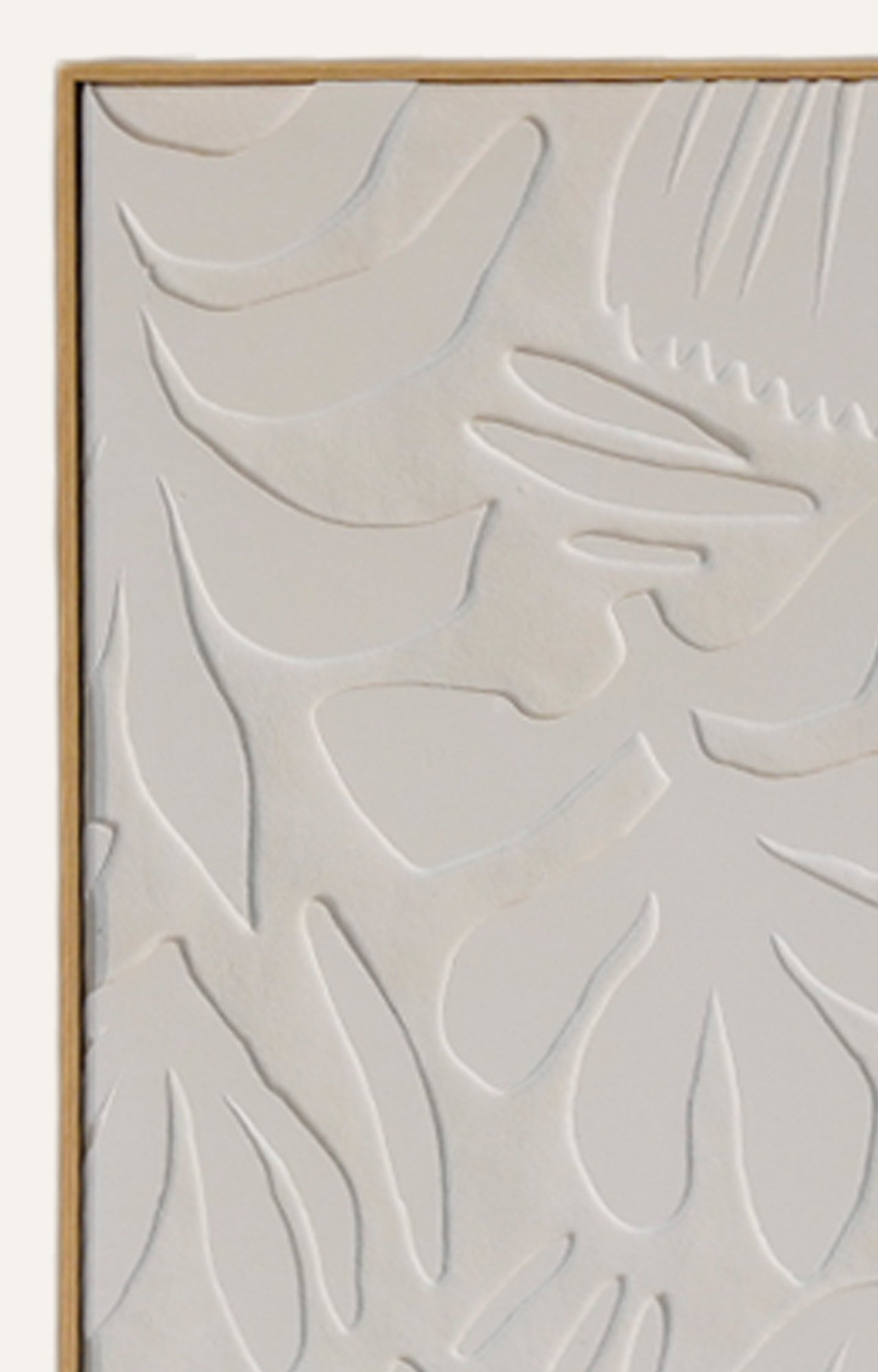 Floral Abstract 3D Art Relief on Canvas