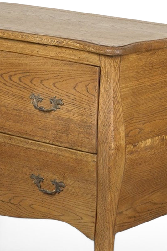 Oak Butler Rochelle 2 Drawer Chest