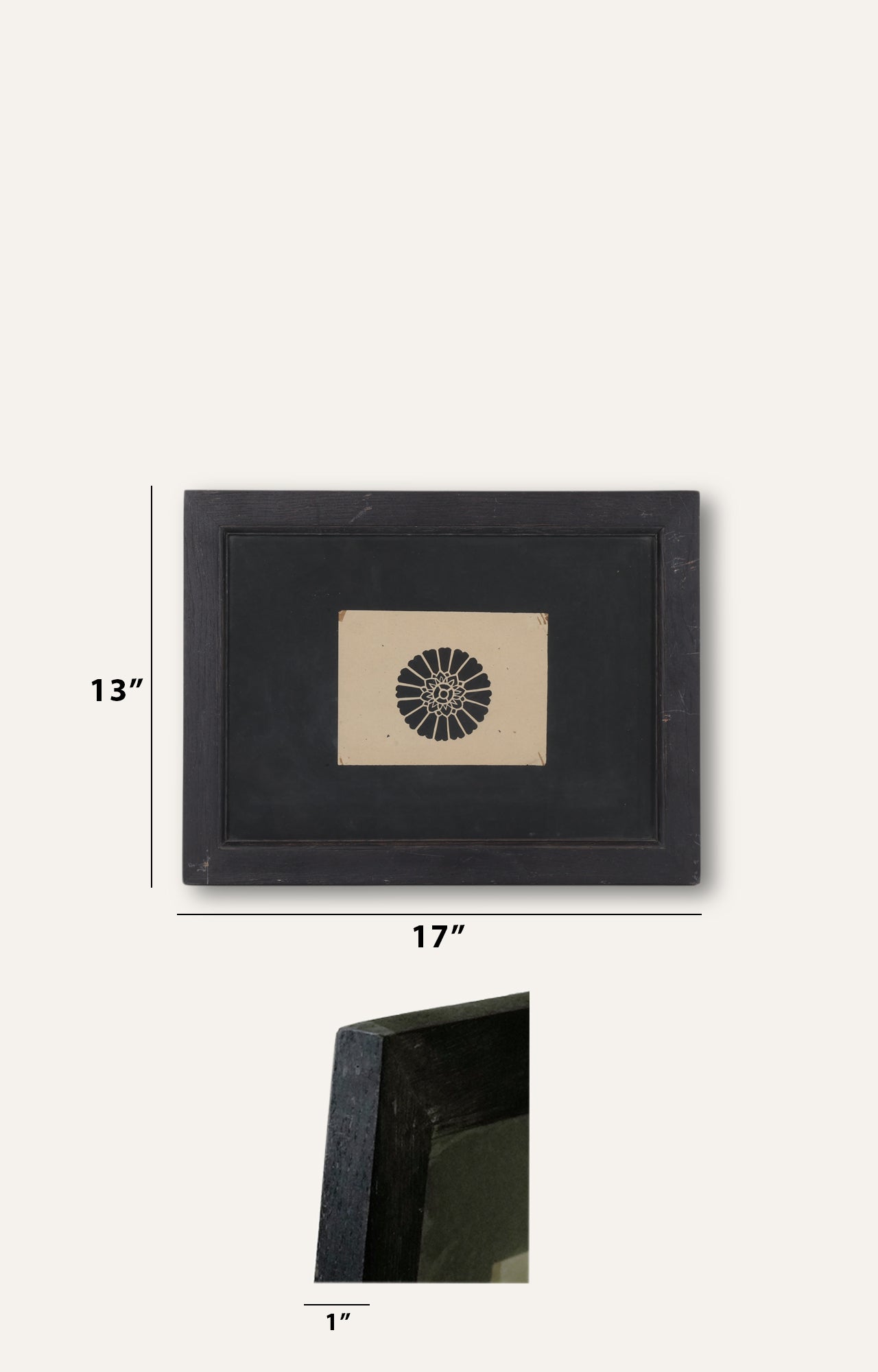 Floral Stencil Art (Framed)