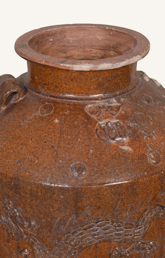 Chinese stoneware Martaban jar