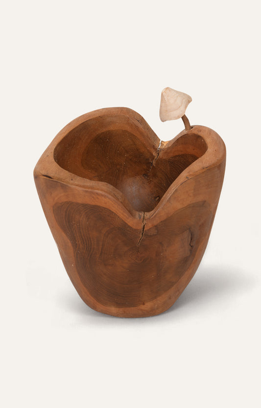Organic Wooden Sculpture Bowl