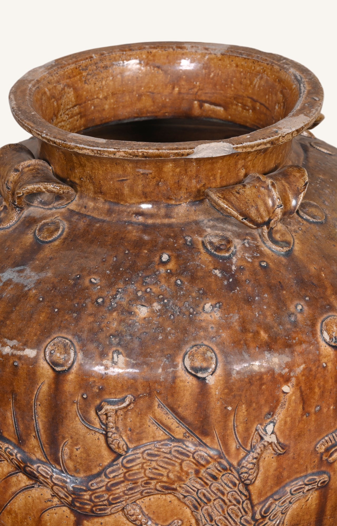 Vintage Chinese Ceramic Clay Pot