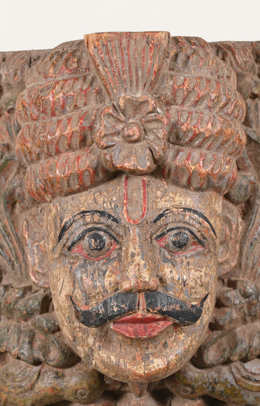 Traditional Wooden Wall Mask