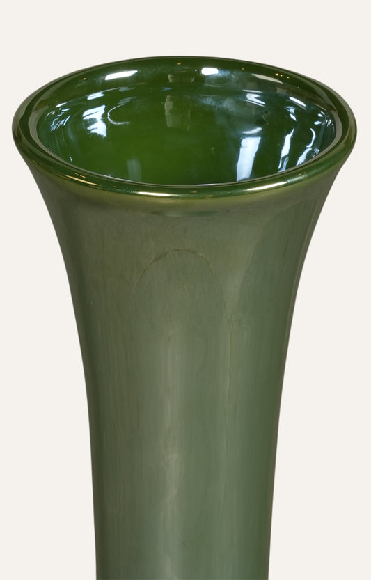 Emerald Pedestal Bloom Vase