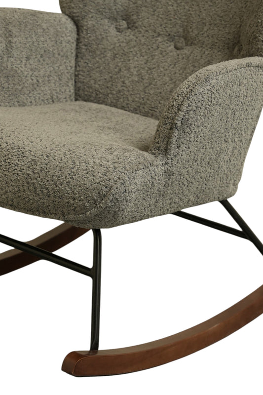 Solacing Boucle Rocking Chair