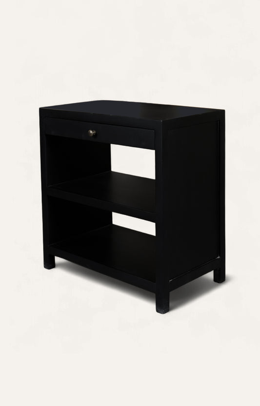 Modern Bedside Table with 1 Drawers and 2 Open Shelf