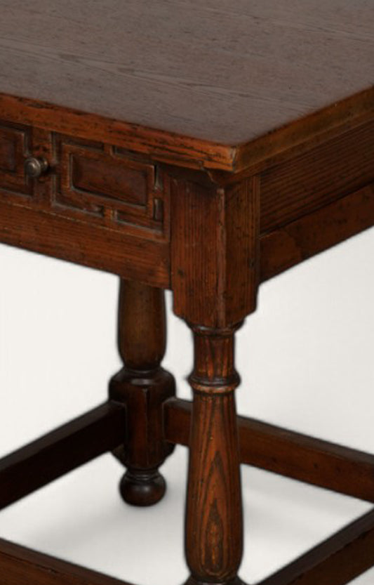 Carved Wooden Side Table