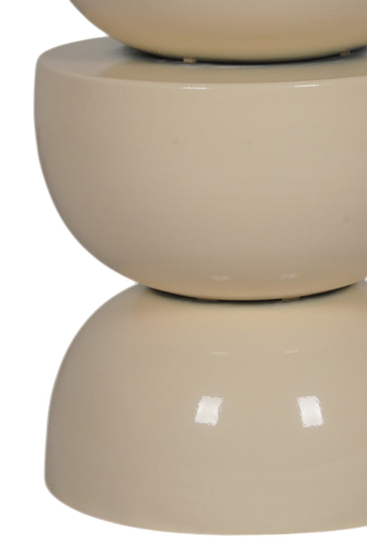 Supple Grace: Sculptural Tiered Side Table