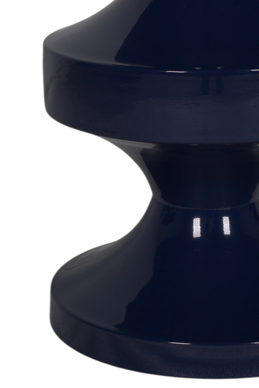 Three-Tiered Teal Hourglass Fiber Table