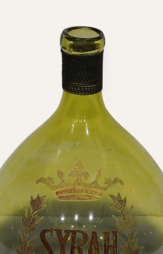 Olive-Bronze Syrah Crown Emblem Vase