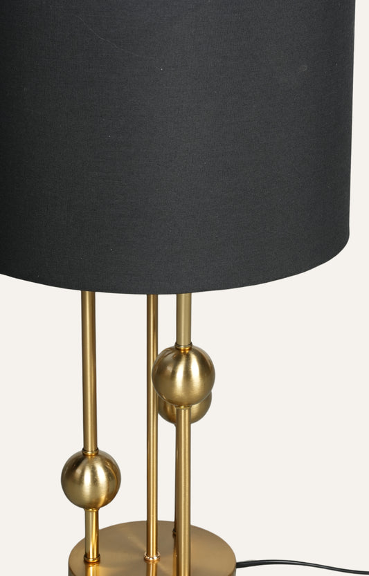 Modern Brass and Black Table Lamp