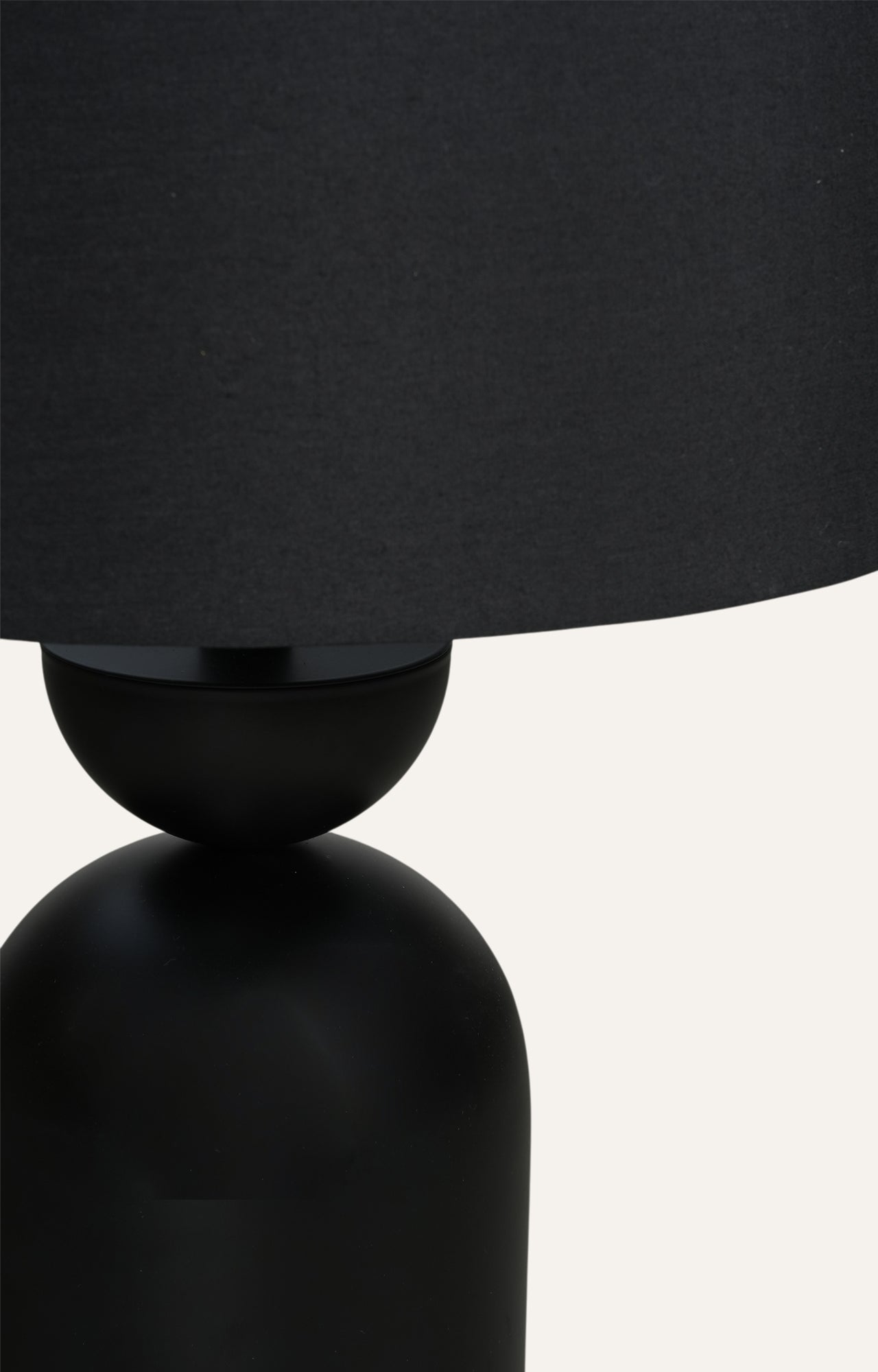 Modern Matte Black Capsule Table Lamp