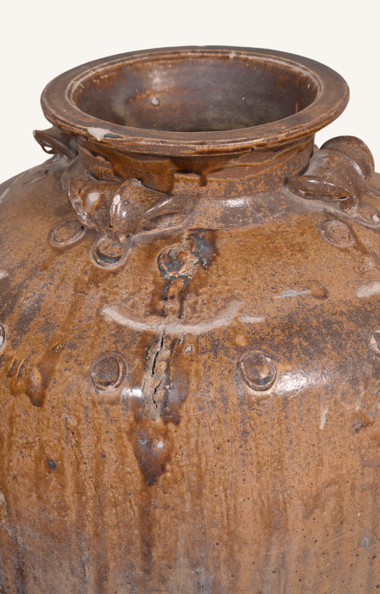 Ochre glaze Martaban Jar