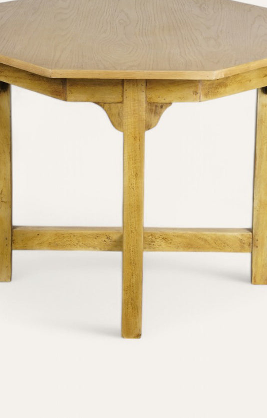 Rustic Octagonal Side Table