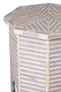 Bone Inlay Side Table