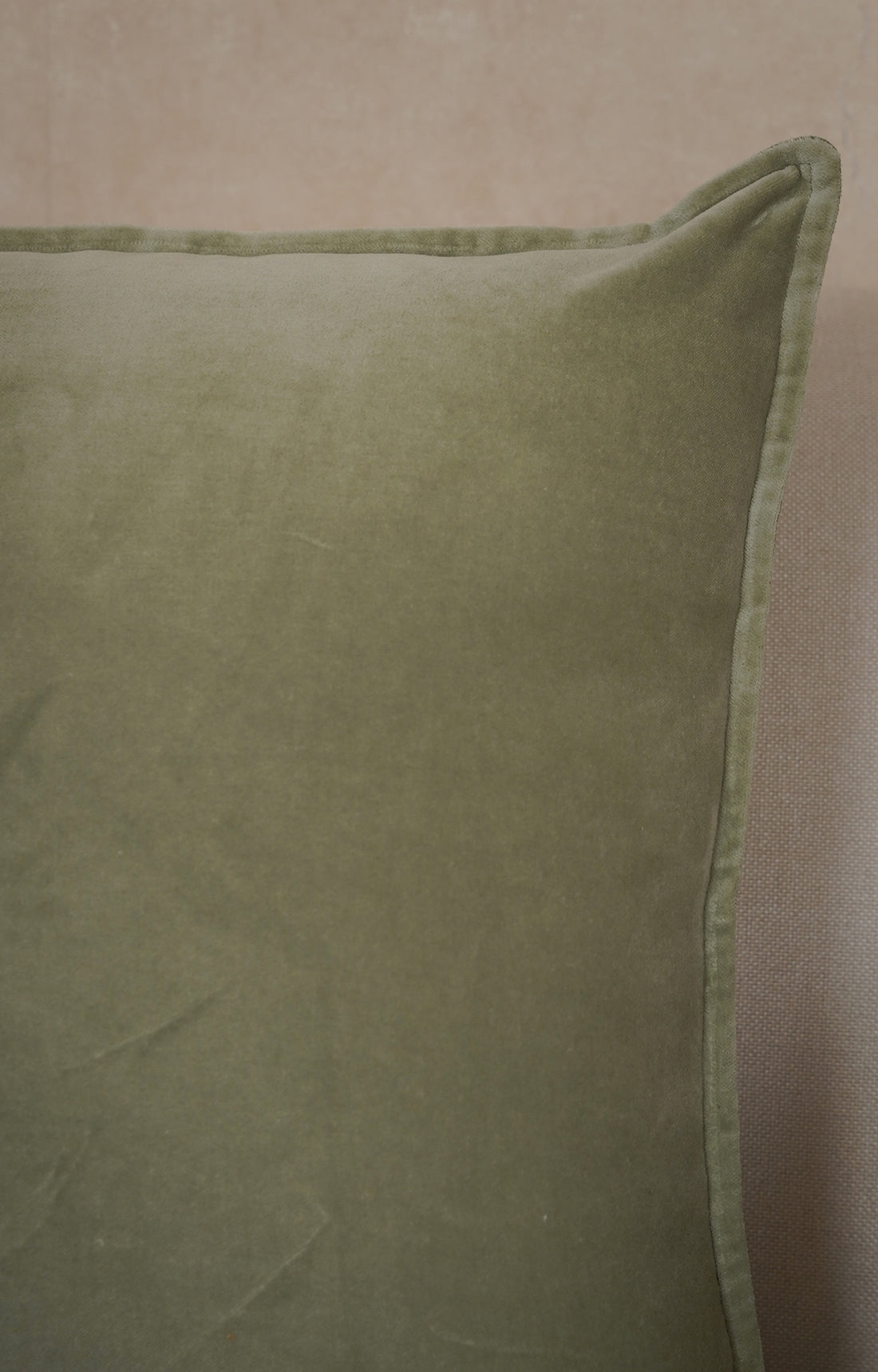 Olive Moss Velvet Cushion Cover