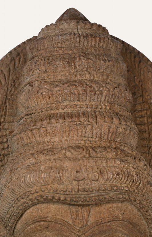 Traditional Hand-Carved Wooden Wall Mask