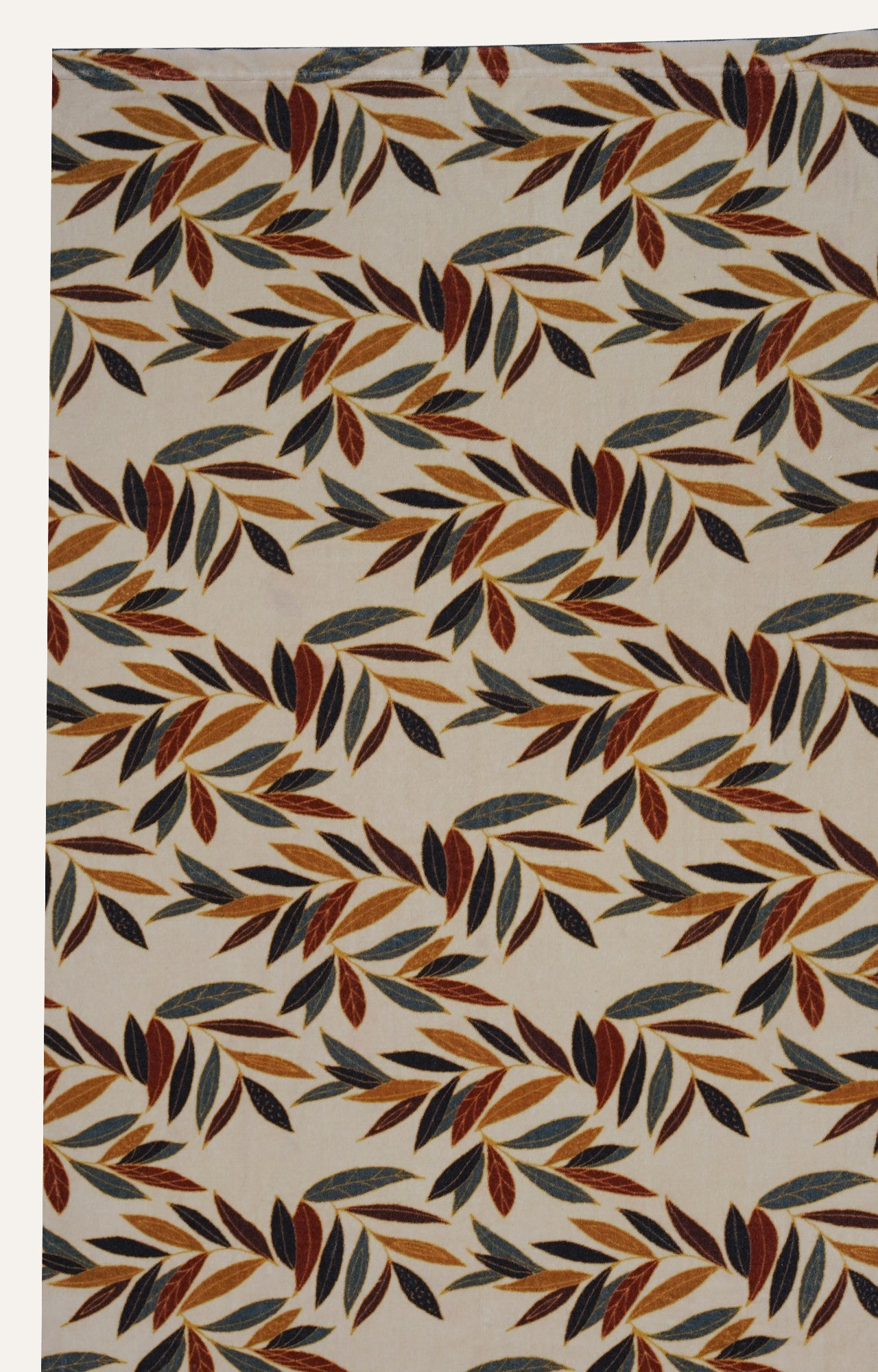 Playful Autumn Leaf Digital Print Throw