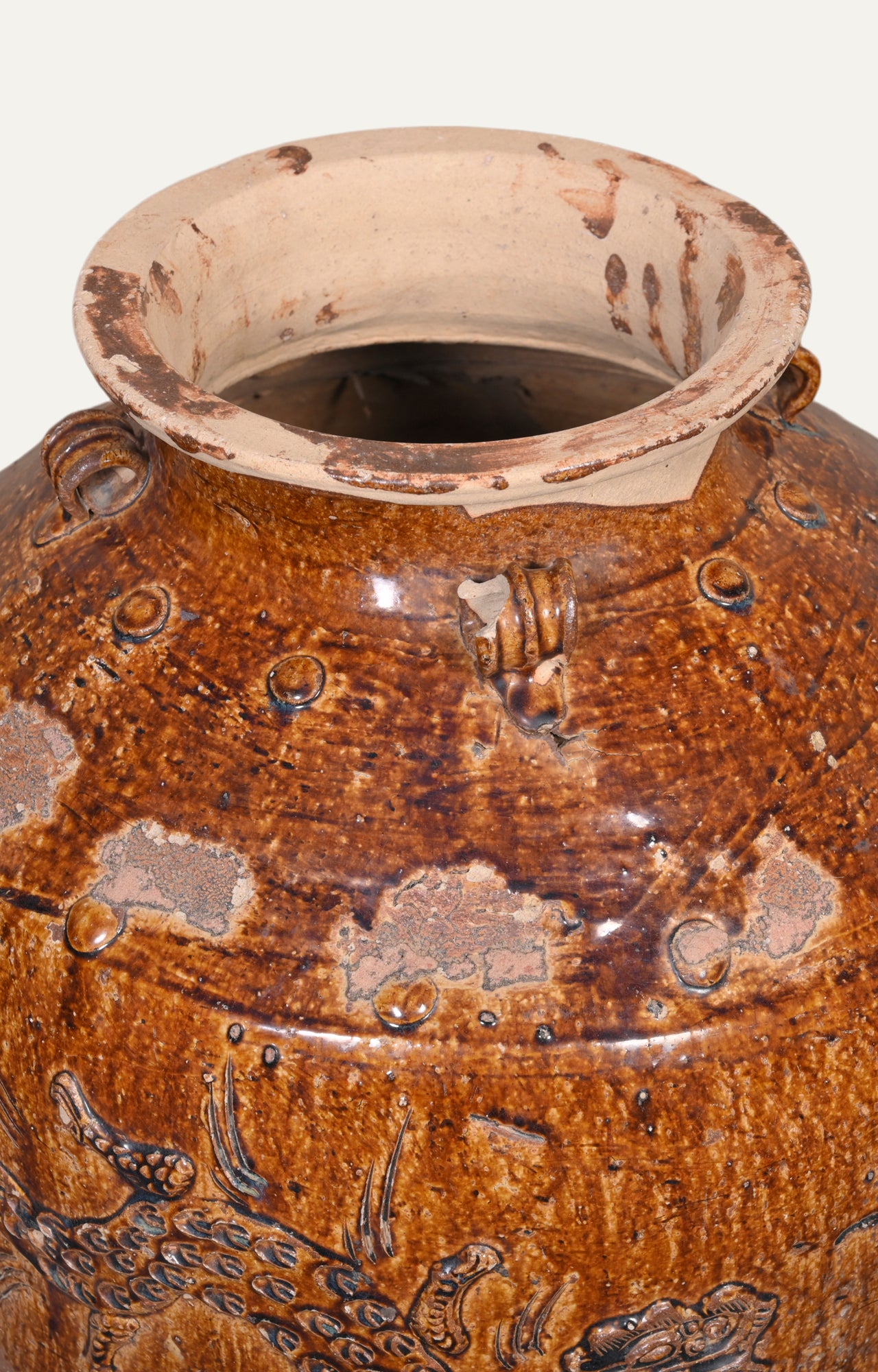 Stoneware Dragon Pot