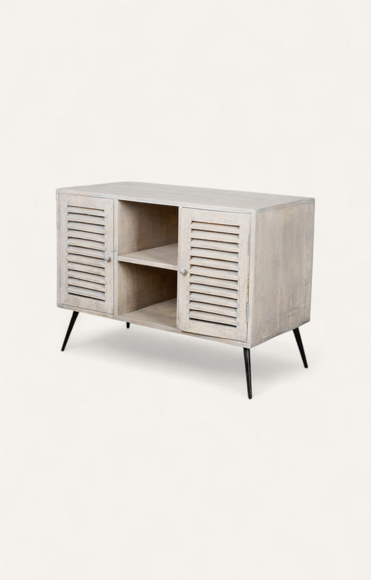 louver Pattern TV Unit