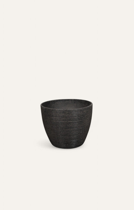 Matte Charcoal Planter – Small