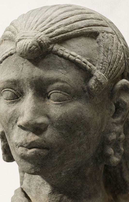 African Warrior Bust