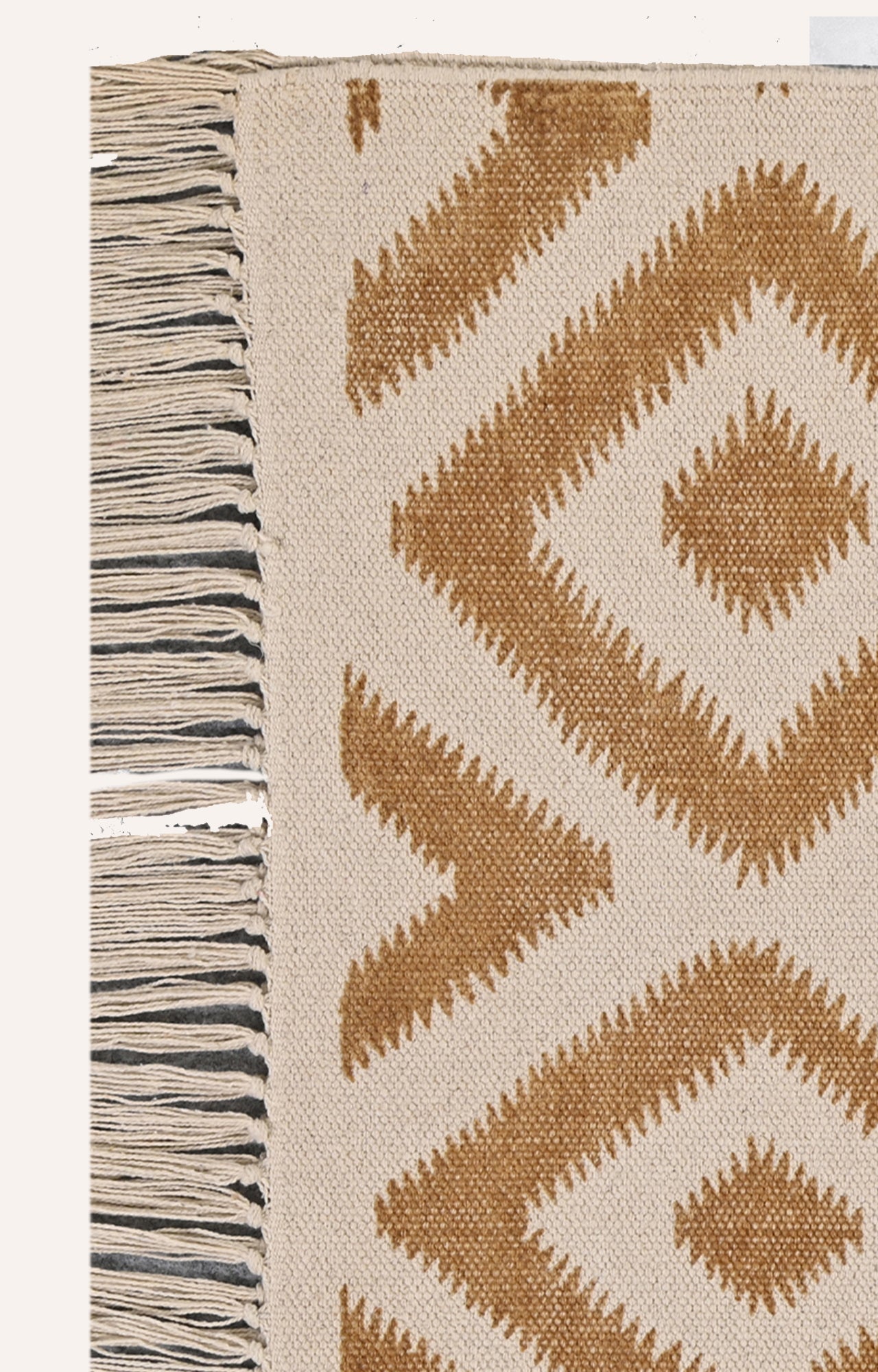 Chevron Pattern Screen Printed Rug