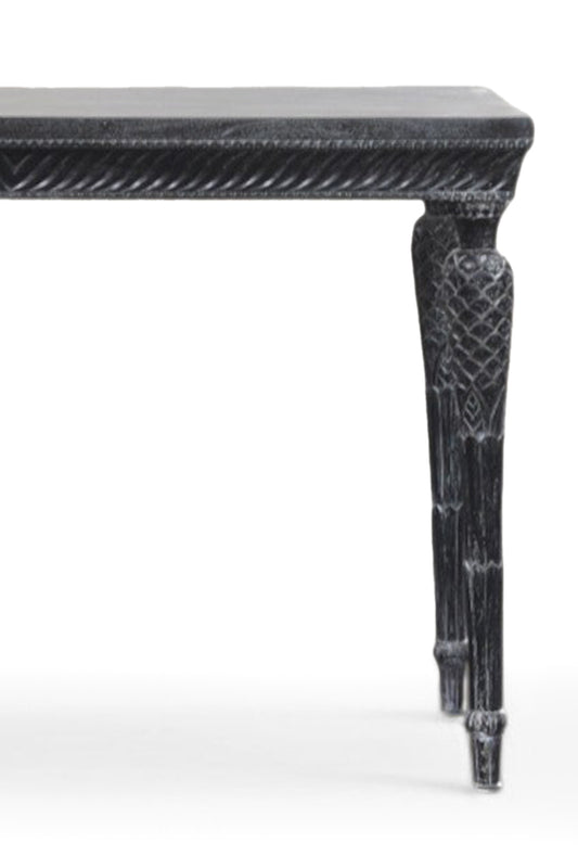 Black Finish Wooden Console