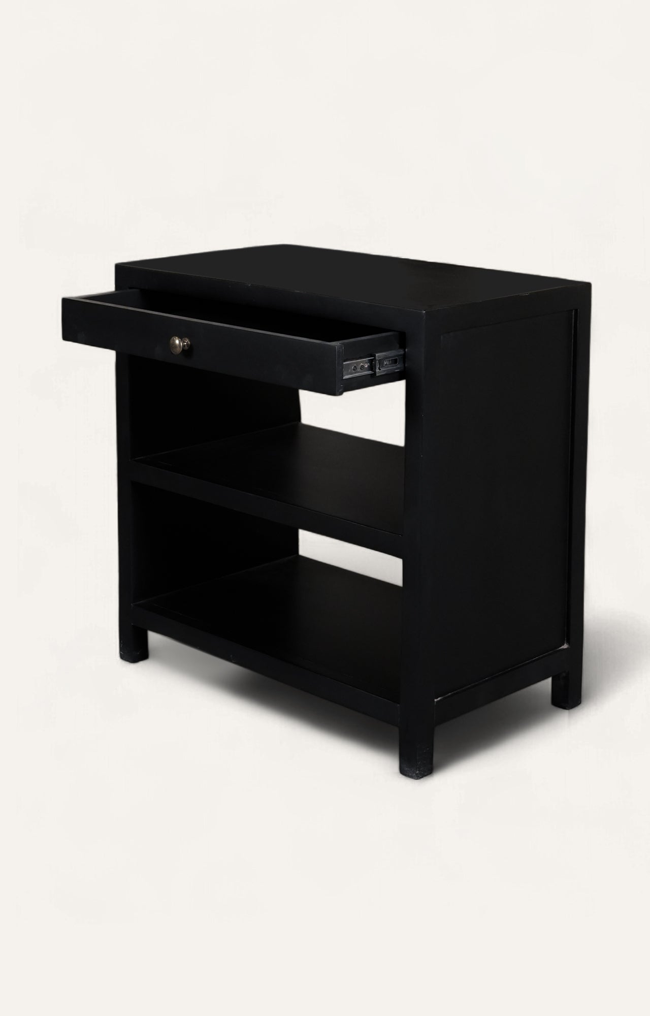 Modern Bedside Table with 1 Drawers and 2 Open Shelf