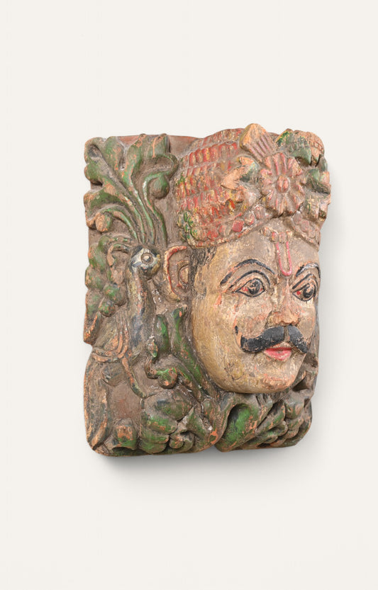 Traditionl Teak Wood Wall Sculpture