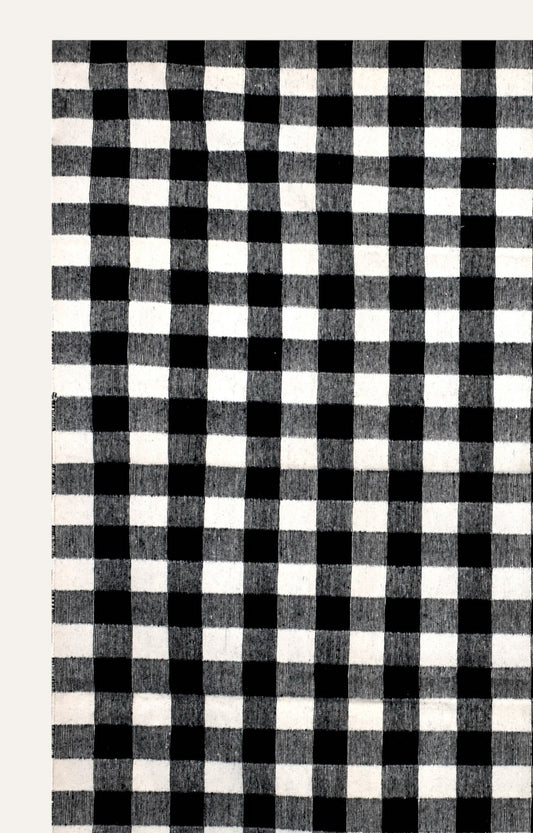 Handwoven Gingham pattern Rug