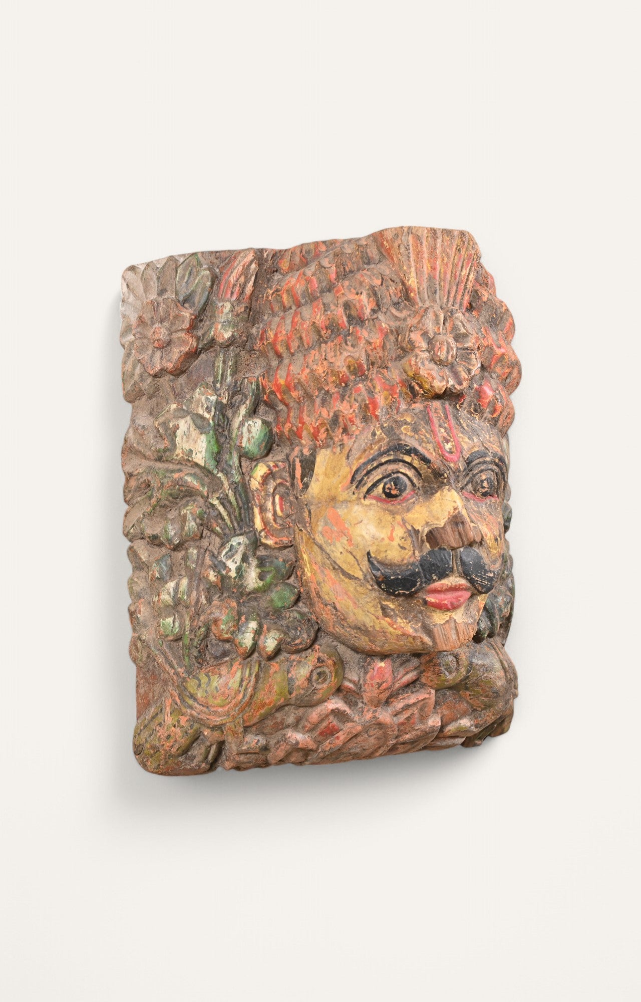 Warrior Spirit Wooden Wall Mask