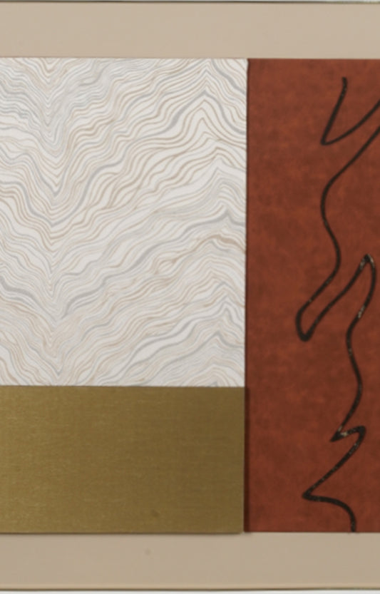 3D Relief Abstract Wall Art (Framed)