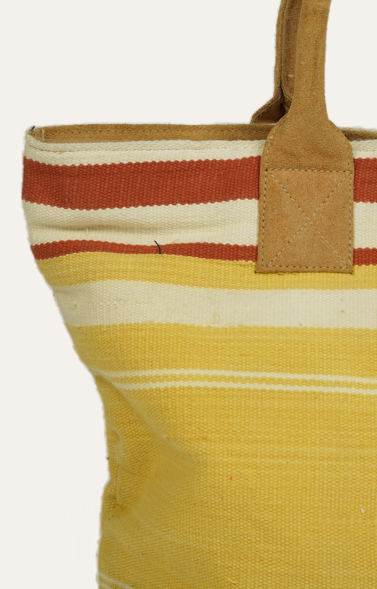 Yellow Red Stripe Beg