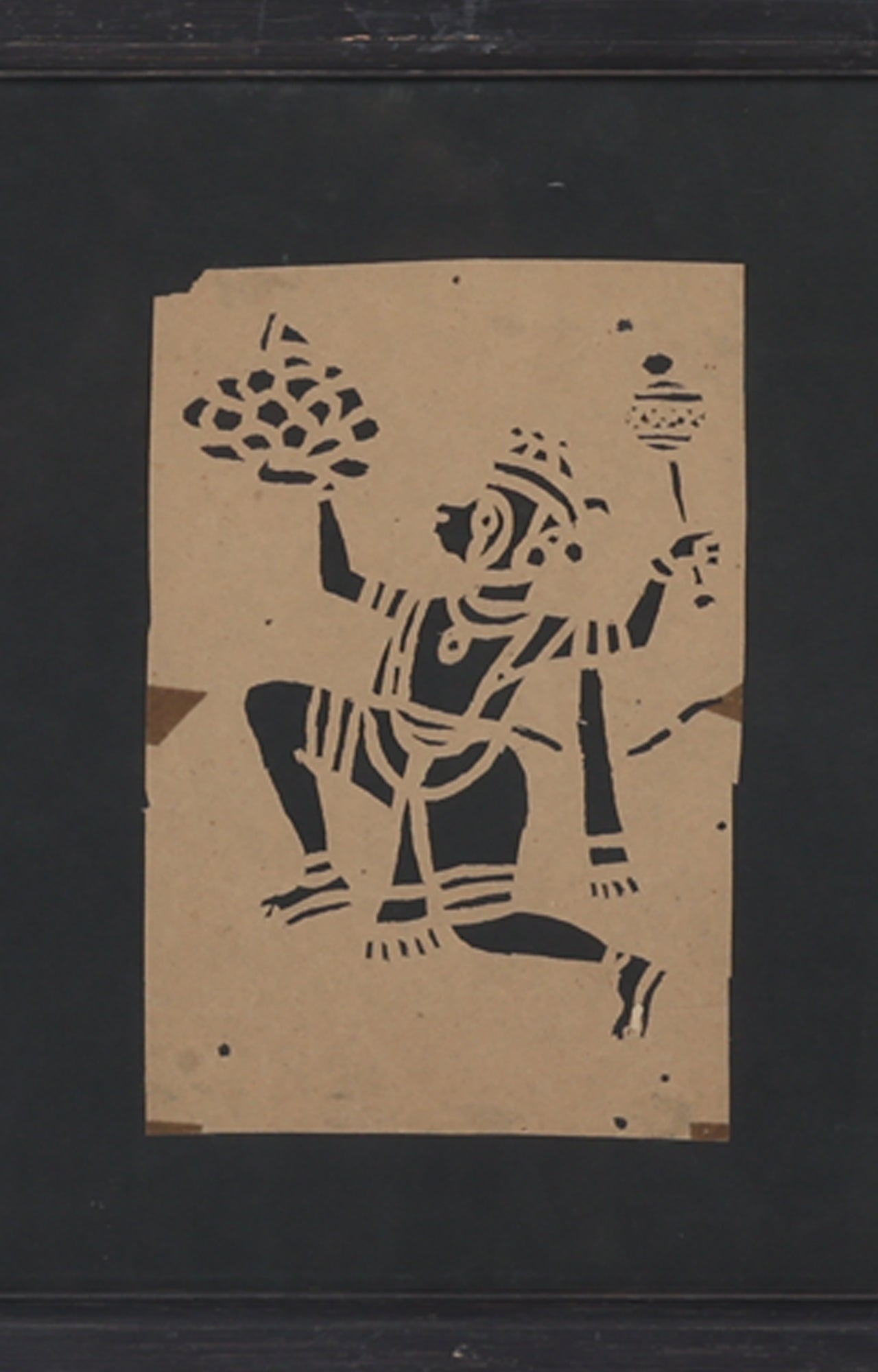 Indian God Stencil Art (Framed)