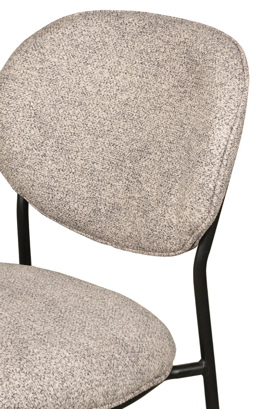 Modern Upholstered Metal Frame Dining Chair