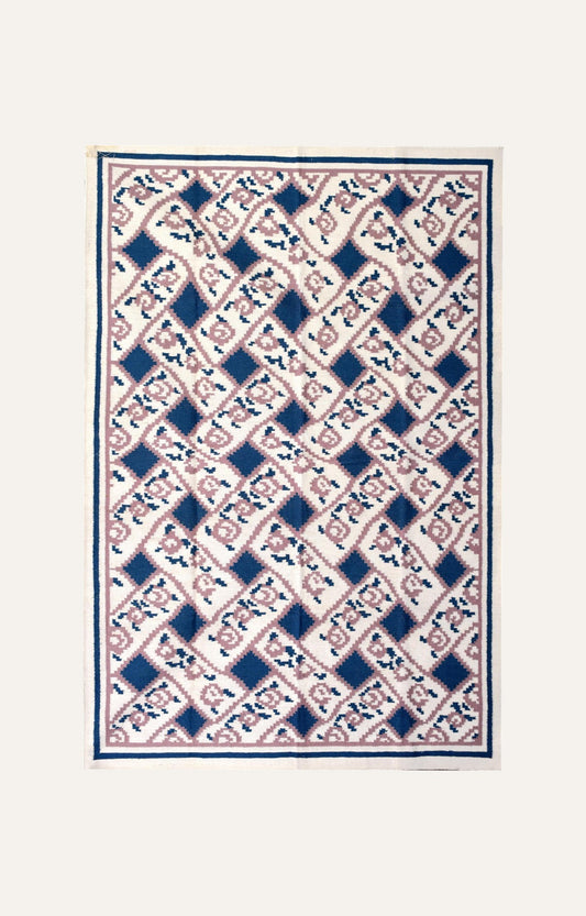 Handwoven Nordic woolen  rug